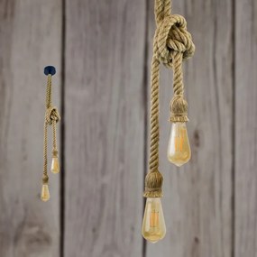 LED Csillár zsinóron ROPE 2xE27/10W/230V