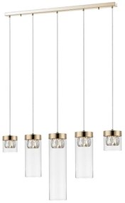 Zuma Line P0389-05E-F7AC - Kristálycsillár zsinóron GEM 5xG9/28W/230V