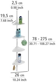 WENKO 3201010100 - Sarokelem COMPACT 26x195 cm fehér