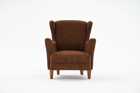 Fülkés fotel Lola Prestij - Barna, Copper
