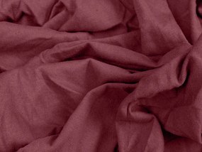 Jersey gumis lepedő lycrával borvörös 180 x 200 cm