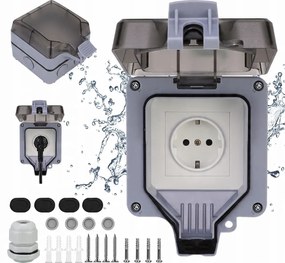 Kerti Aljzat Kültéri Vízálló Aljzat IP66 250V