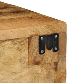 tömör nyers mangófa falra szerelhető TV-szekrény 40x30x19 cm