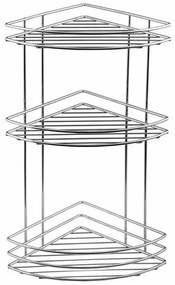 AQUALINE 37015 Chrom line sarokpolc, hármas, ezüst