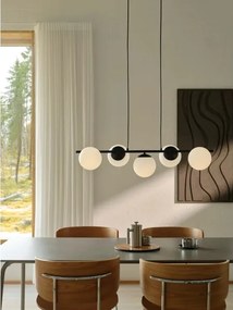 Nordlux - LILLY kábeles csillár 5xE14/10W/230V fekete