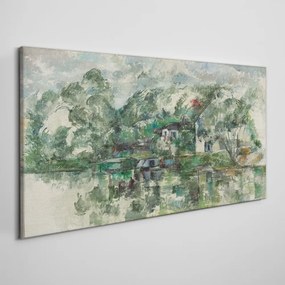 Vászonkép Cézanne Edge vízjáról