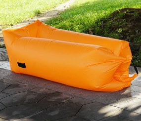Felfújható babzsák/lazy bag, narancssárga, LEBAG