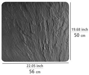 WENKO 2712984500 - ABDECKPLATTE fedőlap - NEUTRAL 56x50 cm fekete/átlátszó