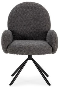 Sötétszürke fotel Dario – Marckeric