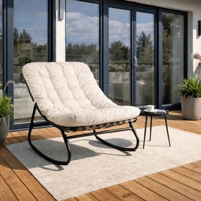 Hintaszék bézs színben AURORA