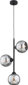 Brilagi - Csillár kábellel DIOR 3xE27/60W/230V fekete/füstszürke