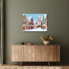 Kép - téli sikátor (70x50 cm)