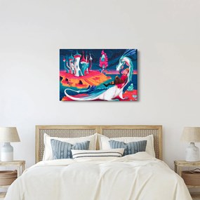 Kép - a herceg és a sárkány hercegnő (90x60 cm)