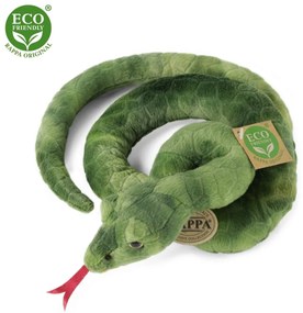 Rappa plüss kígyó zöld 90 cm ÖKO-barát