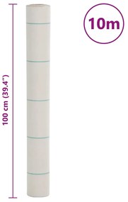 fehér PP talajtakaró membrán 1x10 m