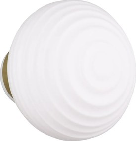 Fehér USB üveg LED fali lámpa ø 15,5 cm Earl – Reality