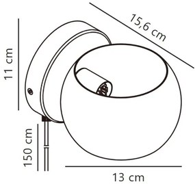 Nordlux - Állítható fali spotlámpa BELIR 1xG9/5W/230V fekete