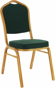 Rákásolható szék, zöld/arany festés, ZINA 3 NEW