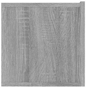 2 db szürke sonoma színű szerelt fa TV-szekrény 80 x 30 x 30 cm