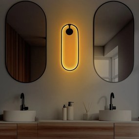 Fekete LED fali lámpa Can – Opviq lights