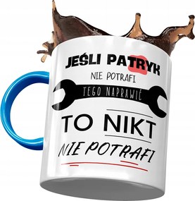 Kék Bögre Patrik Férj Kolléga Ajándék Nyomtatott Fotóval