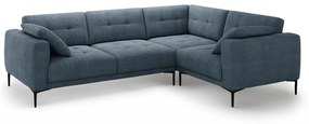 Sötétkék sarokkanapé (jobb oldali-L alakú) Bemy – Micadoni