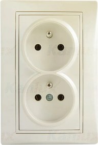 Dupla francia aljzat Domo Kanlux érintkezőkkel