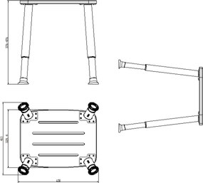 Sapho, fürdőszobai ülőke, bambusz, AE865