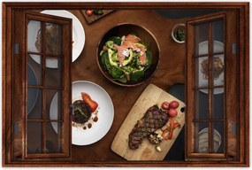 Poszterek 90x60 Ázsia a tányéron