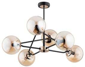 Csillár rúdon  SAGITO 6xE14/10W/230V arany