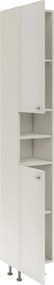 Lucia Fürdőszobai magasszekrény MDF előlappal, védőbevonattal Fehér