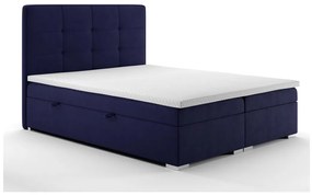 Franciaágy Boxspring 140 cm Loty (sötétkék) (tárolóhellyel). Akció -17%. 1020305