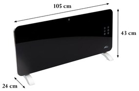 Hekla elektromos wifis okos fűtőtest 1200W/2400W