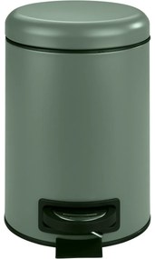 Wenko Leman pedálos szemetes 3 l, sötétzöld, 3 l