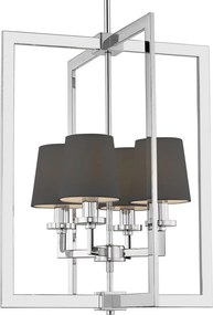 COSMOLIGHT P04021CH-BK LONDON Ernyős Mennyezeti Lámpa Ezüst E14 IP20