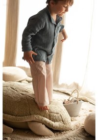 Zöld-krémszínű gyerek babzsákfotel Mrs. Turtle – Lorena Canals