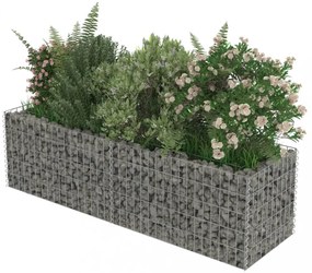 horganyzott acél gabion magaságyás 180 x 50 x 50 cm