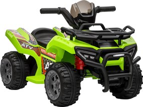 HOMCOM Gyerek Quad Elektromos 6V Gyermek Quad Előre Mozgással, Zenével, Elektromos Quad 1,5-3 Éves Gyerekeknek Zöld | Aosom