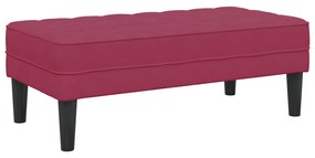 Pad Borvörös 113x57x39 cm Bársony