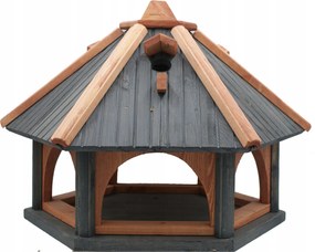 Madáretető fészkelőfülkével XXL antracit-tik