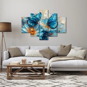 Kép - Kék pillangók (150x105 cm)
