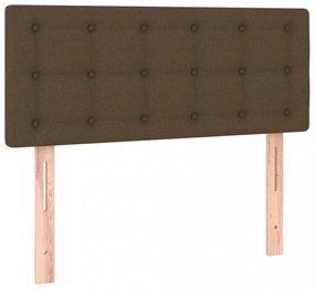 sötétbarna szövet fejtámla 100x5x78/88 cm
