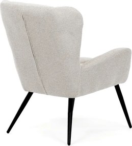 Füles fotel, bézs, szövet, AK-H9206 CRM2