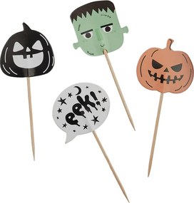 HALLOWEEN sütemény dekoráció 48 db