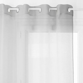 Függöny szürke sima Fátyol átvezetőkkel 135 x 240