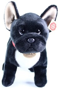 Rappa plüss francia bulldog nyakörvvel, 30 cm