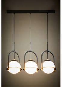 Jupiter 1916 - Kábeles csillár ROSSO 3xE27/15W/230V fekete