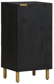 fekete szerelt fa tálalószekrény 40 x 33 x 75 cm