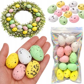 Tojás Hungarocell Tojás Színezett Szett 12DB-OS 4CM Húsvéti Tojás