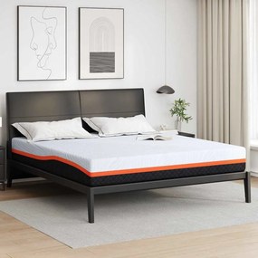 Matrac Fehér és Szürke 200 x 200 cm Hab